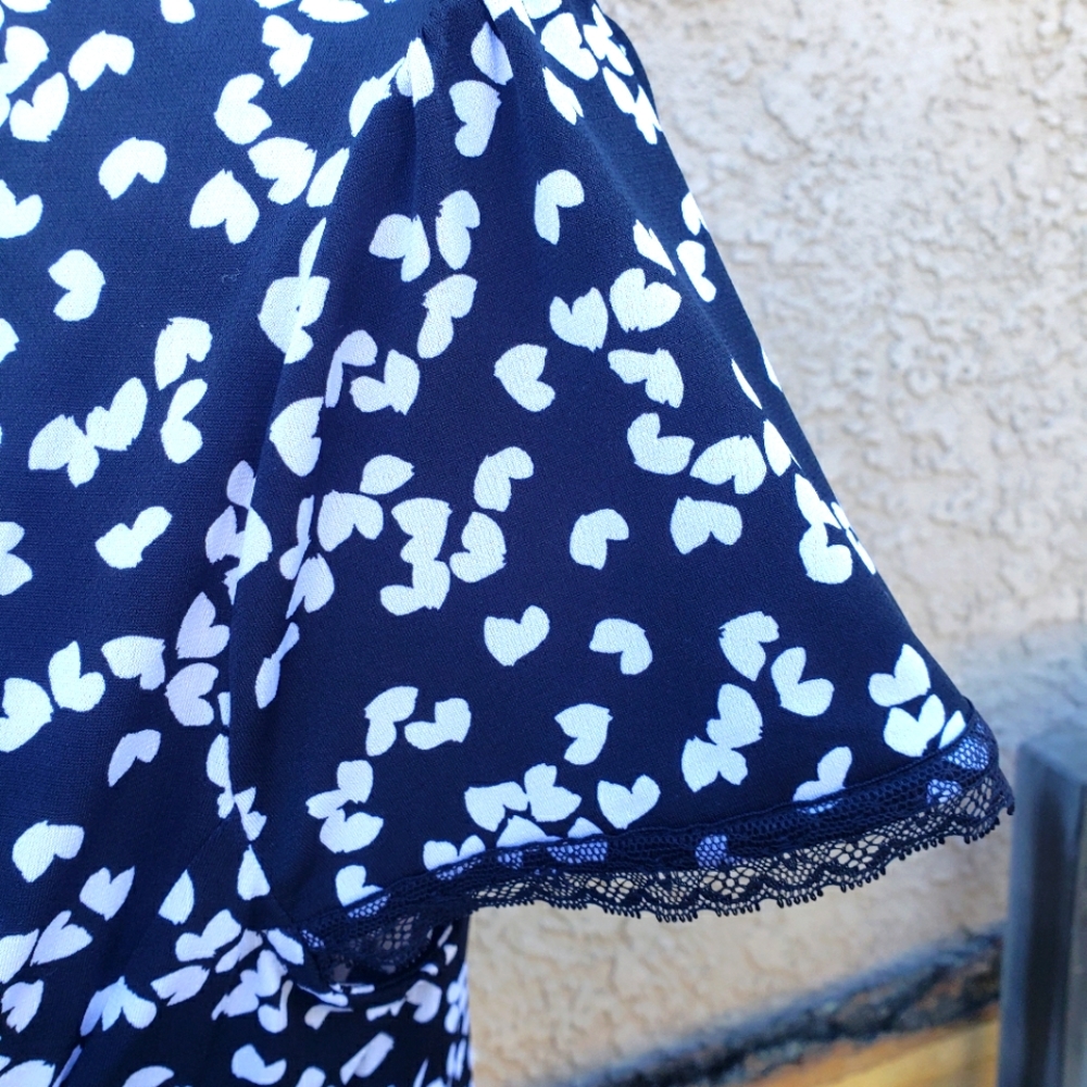 Mk Hearts A Flutter Blouse - image 3